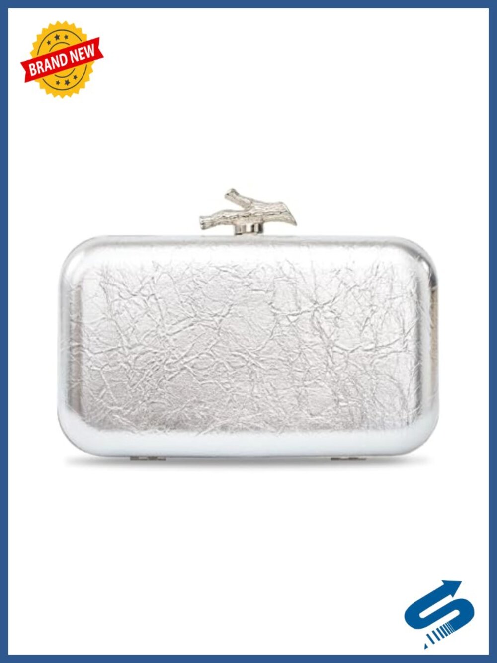 Acrylic Evening Clutch Purse with Detachable Chain Strap